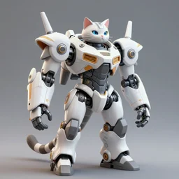 an intricate cat!!! shaped mecha robot, blender, 4 k, ultra high definition, render, unreal engine