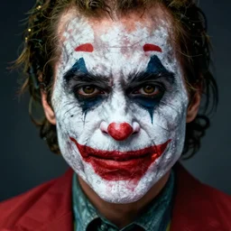 kanye west as the joker, octane render, 8k, scary, nightmare, cinematic, eyes