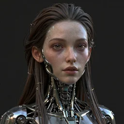 3 d zbrush render, refractions of beautiful cyborg girl in the style of arcane, full round face, biomechanical details, window reflections, wlop, ilya kuvshinov, artgerm, krenz cushart, greg rutkowski