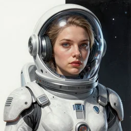 space security suit girl deep space, lily frame, art by ilya kuvshinov, rossdraws, sharp focus, art by wlop and artgerm, extreme detail, detailed drawing, hyper detailed face, mohrbacher, featured on artstation, octane render,, 8 k