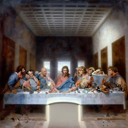 hyper realistic painting of the last supper by wayne barlowe, beksinski, hr giger, austin osman spare, bussiere