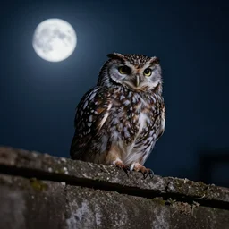 permanently exhausted pigeon moonlighting as a night owl