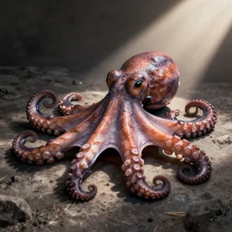 debeaked octopus