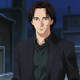 keanu reeves as an anime character, in the style of nichojou, directed by tatsuya ishihara