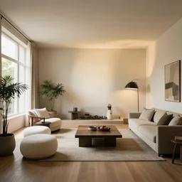 spacious room design ideas, trending on Pinterest, volumetric light
