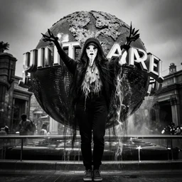 universal nightmare, black and white