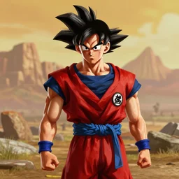 screenshot of goku in red dead redemption 2