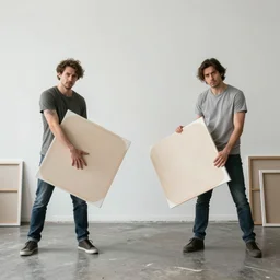 1 9 1 2 photograph of disgruntled artists throwing canvases the first camera