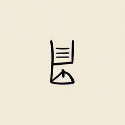 symmetric. small vector tattoo design. minimal, ancient. cuneiform peace energy hymn