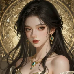 beautiful young attractive anime woman, closeup, d & d, fantasy, intricate, elegant, highly detailed, digital painting, artstation, sharp focus, fantasy art, illustration, 8 k, art by artgerm and greg rutkowski and alphonse mucha