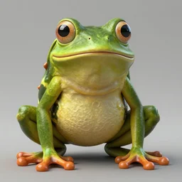 a anthropomorphic frog - man with a tall, muscular physique and large dilated eyes, highly detailed concept art