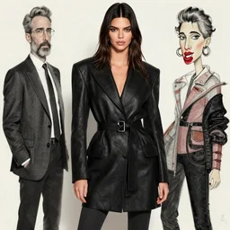 fashion model kendall jenner by Greg Mike by Richard Schmid by Jeremy Lipking by moebius by atey ghailan
