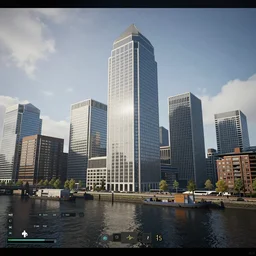 canary wharf, screenshot from 2 0 2 5 pc game, by cd projekt red, unreal engine, max graphics settings, 8 k uhd
