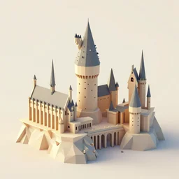 a low poly isometric render of a hogwarts in the style of monument valley, intricate, elegant, smooth shading, soft lighting, illustration, simple, solid shapes, by magali villeneuve, jeremy lipkin and michael garmash, rob rey and kentaro miura style, octane render, zaha hadid