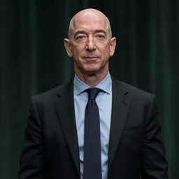 A still of Jeff Bezos in The Matrix