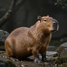 capybara in the style of dark souls