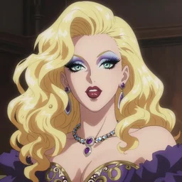 the collosal titan as a drag queen anime screenshot