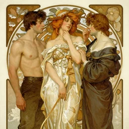 homoerotic, natural lighting, path traced, highly detailed, high quality, digital painting, by gaston bussiere, craig mullins, alphonse mucha, j. c. leyendecker