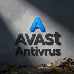 Avast Antivirus logo, high-quality render, digital design