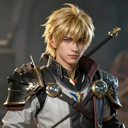 An epic fantasy anime style portrait painting of Yair Lapid, unreal 5, DAZ, hyperrealistic, octane render, cosplay, RPG portrait, dynamic lighting