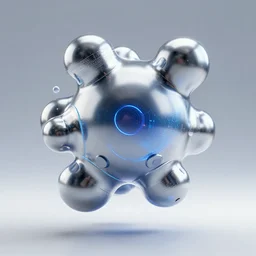 voltage controlled futuristic chrome blob