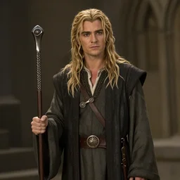 Orlando Bloom as Legolas, cinema still from the TV adaptation of The Lord of the Rings (1981)