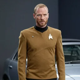“jean luc picard wearing his starfleet captains uniform”