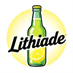Vintage 1960s logo for Lithiade, the Lithium Lemonade