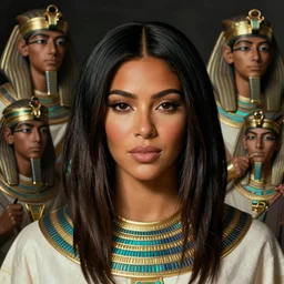egyptian detailed portrait of kim kardashian by rudolf ernst, john frederick lewis, jean - leon gerome, rudolf weisse, david roberts, charles theodore frere, alfred dehodencq, orientalism