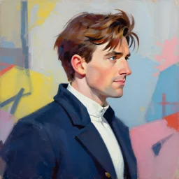 greg manchess portrait painting of david tennant the 1 0 th doctor as overwatch character, medium shot, asymmetrical, profile picture, organic painting, sunny day, matte painting, bold shapes, hard edges, street art, trending on artstation, by huang guangjian and gil elvgren and sachin teng