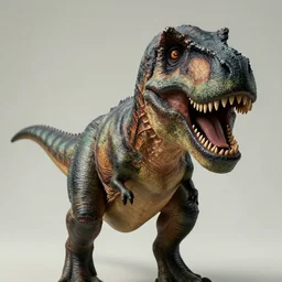 a portrait photo of a surprised tyrannosaurus by shunji dodo, 8 k resolution, high quality
