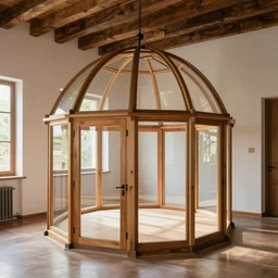 casa de madera pequena - cupulas - cristal - foto profesionales - interior - estilo gaudi