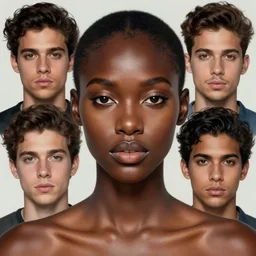 stunning goddess of life portrait, dark skin. realistic, symmetrical face. art by bowater charlie, mark brooks, julie bell, arian mark, tony sandoval