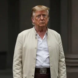 film still from star wars  Donald Trump as Luke Skywalker