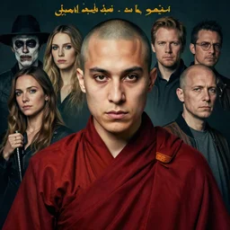joe rogan as a monk, head closeup, facing camera, moody colors, realistic shaded lighting poster by ilya kuvshinov, magali villeneuve, artgerm, jeremy lipkin and michael garmash and rob rey