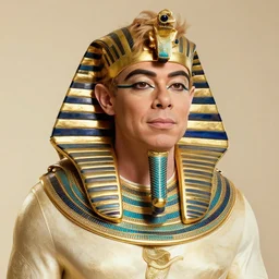 Elton John as an egyptian pharaoh, 4k, DSLR photo, beautiful, sparkling, golden