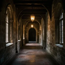 the darkest hallway in the old castle