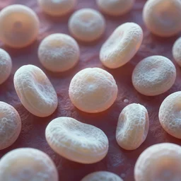 white blood cells, blood corpuscles, shallow depth of field, highly detailed, digital painting, trending artstation, concept art, illustration, cinematic lighting, vibrant colors, photorealism, epic, octane render