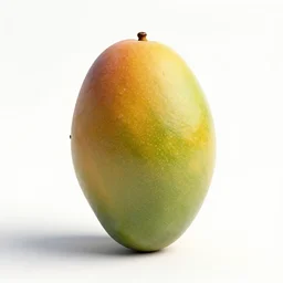 vintage mango, stylized 3d render, isolated on a pure white background, centered, entire object in frame, sharp focus, soft studio lighting