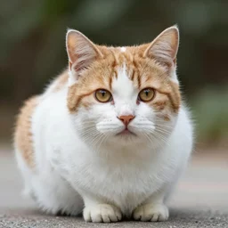 real life Cabbit, fluffy, realistic