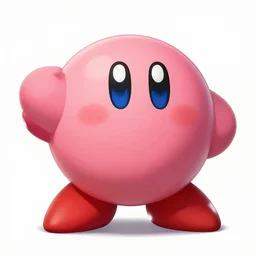 kirby from nintendo, by greg rutkowski, by caravaggio
