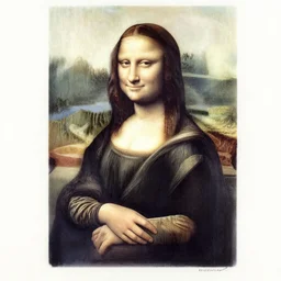 draw Mona Lisa's legs,very detailed