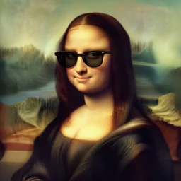 portrait of mona lisa with sunglasses painted by rose roosendaal, trending on artstation, digital art