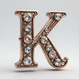 studio photograph of biomechanical font of a letter made out of polished bronze and jewels, beautiful trending on artstation 8 k