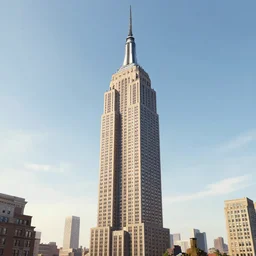 The Empire state building in a parallel universe, designed by Antoni Gaudi, architectural illustration, CG Society