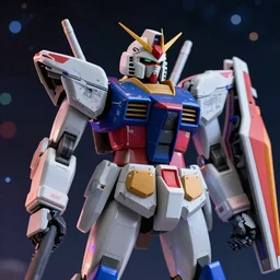 medium close up view, Gundam,Guyver,colourful space, bokeh, blur, cinematic lighting