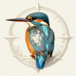 symmetry!! portrait of king fisher, dnd, intricate, elegant, highly detailed, digital painting, artstation, concept art, smooth, sharp focus, illustration, art by artgerm and greg rutkowski and alphonse mucha