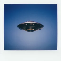 ufo flying in the sky in toulouse, blue sky, polaroid, stolen motion blur, eerie, realistic, realistic, realistic, realistic, realistic, realistic, realistic,