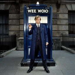 mike tomlin as doctor who, 1 9 7 0 s, wide shot