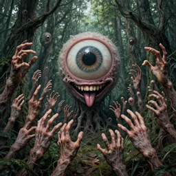 forest of finger hands fingers hands arms legs smiling mouthed mouths tongues facial expressions facial features wiry forest of fingers forest of apophasis fractal prismatic maximalist illusionary psychedelic horror art by victo ngai shintaro kago junji ito shintaro kago godmachine creepy intricate schizophrenia insanity wiry apophasis hyperrealism apophasis fractal apophasis cellular eyeball eyeball eyes gazing apophasis hyperrealism photo - realistic yoji shinkawa apophasis